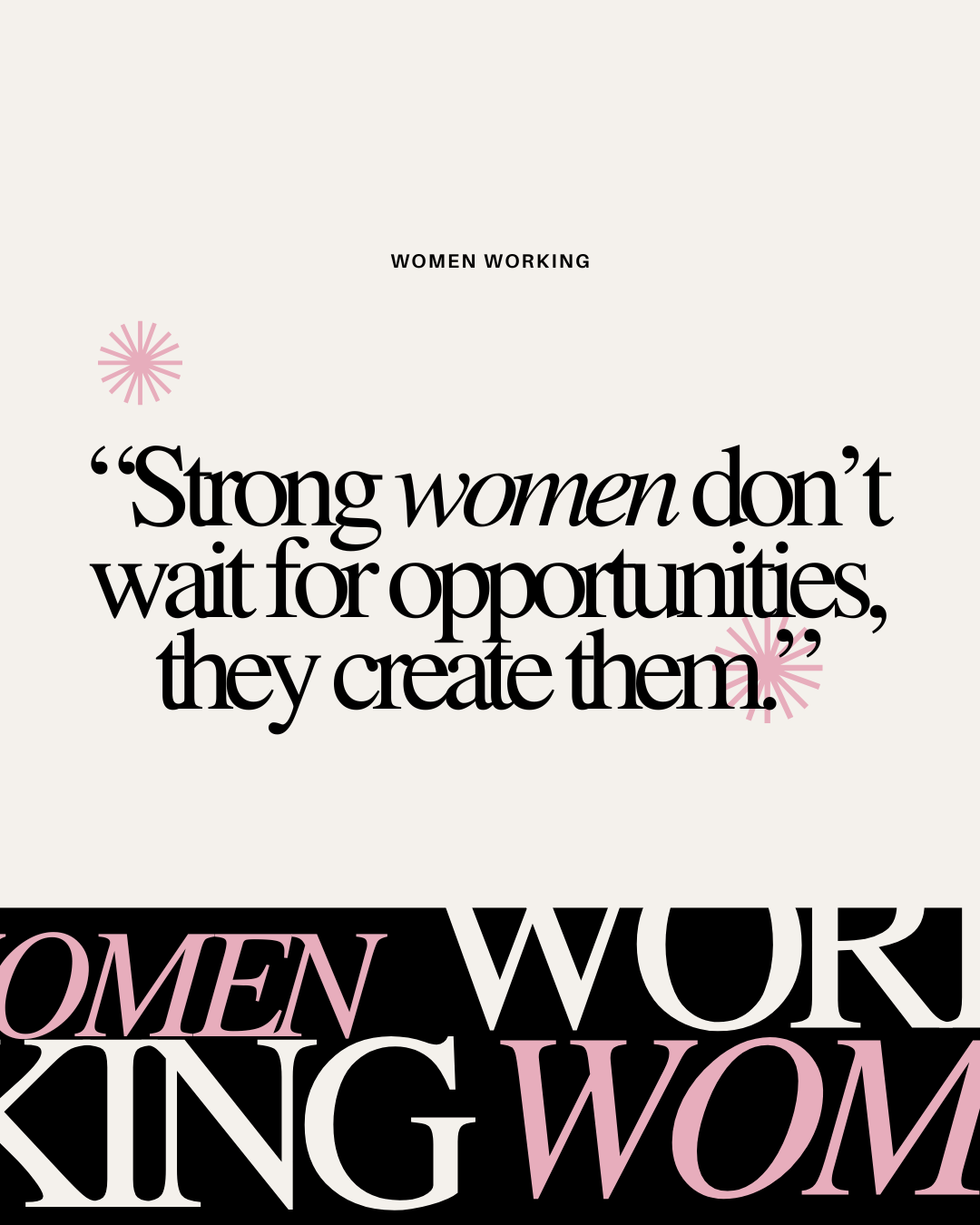 Women Working — Social Media Mock-Up