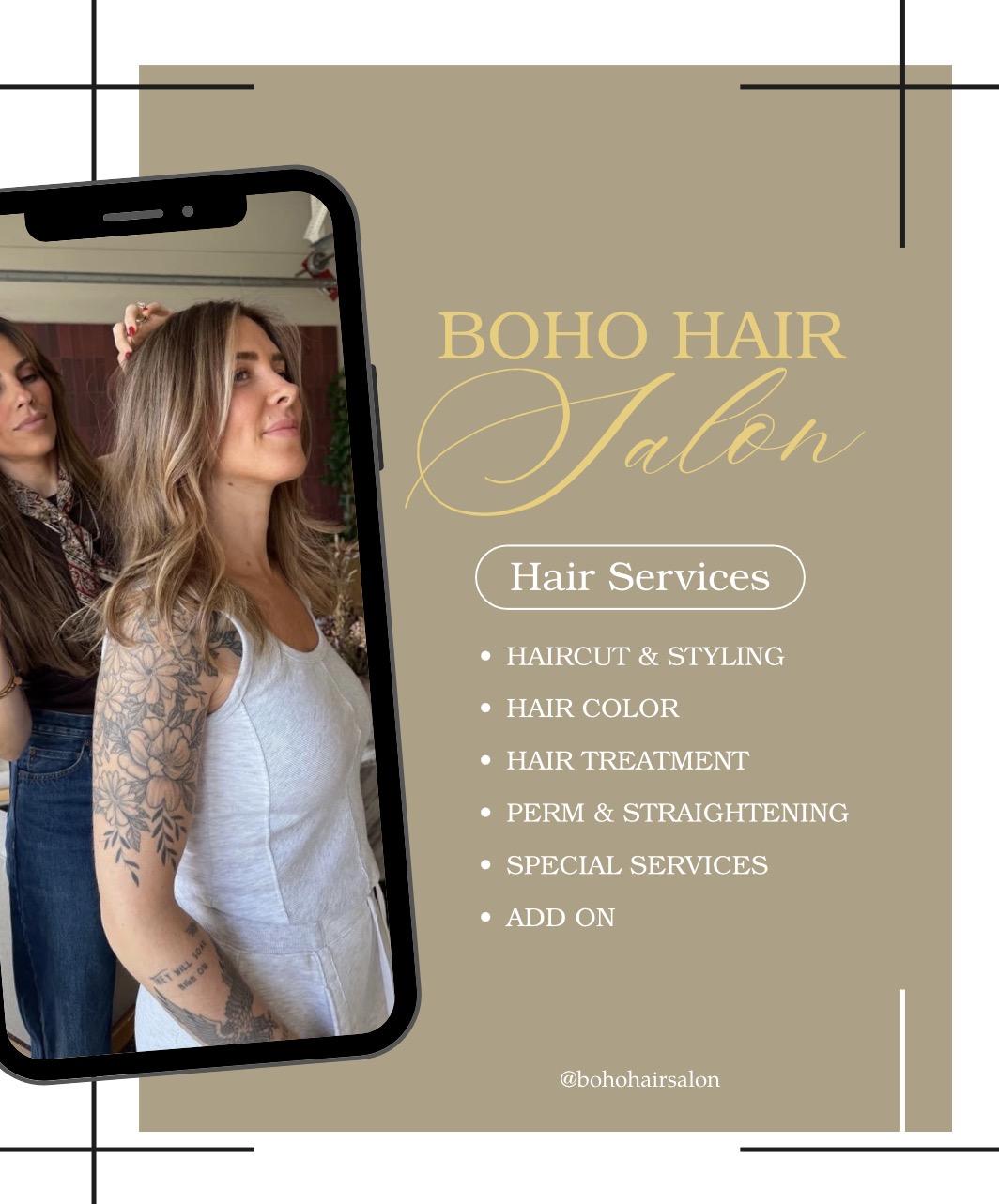 Boho Hair Salon — Content Creation